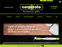Tablet Screenshot of corporatebusinessgiftsuk.com